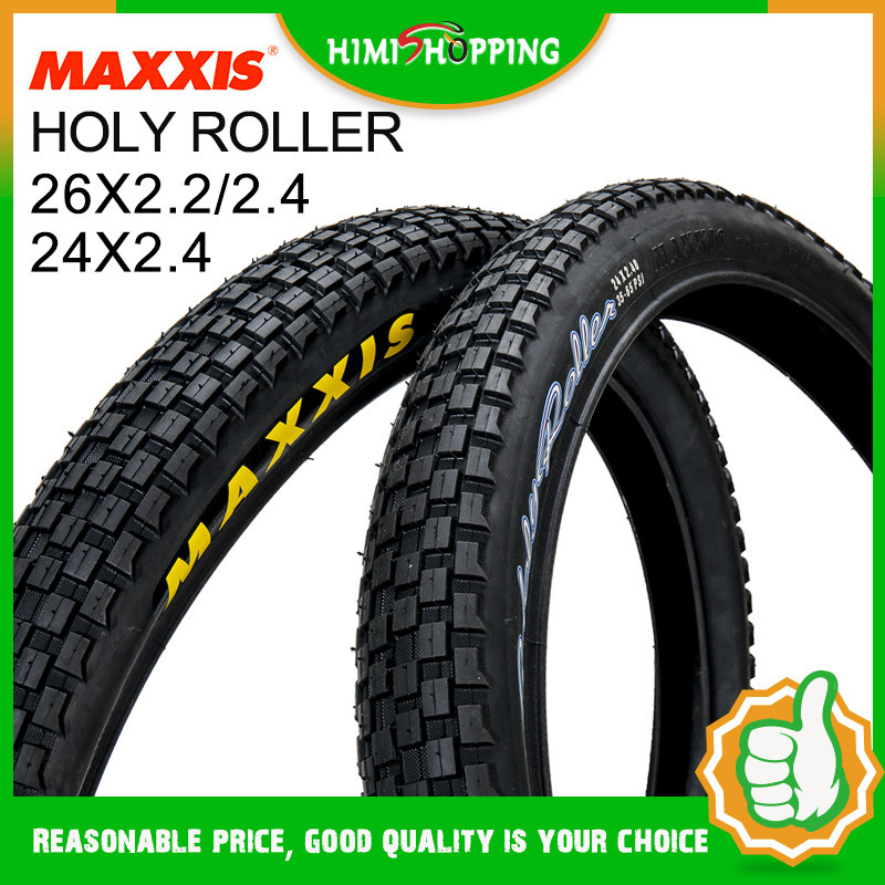 MAXXIS Holy Roller BMX ยางจักรยาน 24x2.4 / 26x2.2 / 26x2.4 ไม่พับ Ultralight สําหรับ Street ช็อกโกแลต Tread ปีนเขา อุปกรณ์เสริม 1 ชิ้น