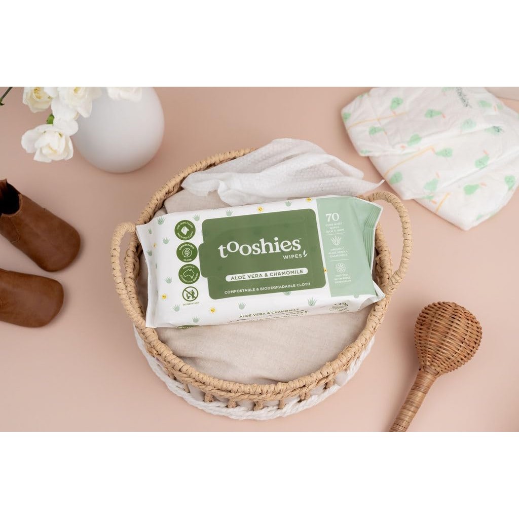 GAIA Tooshies Wipes Aloe Vera & Chamomile | Sunshine Market