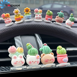 7 ชิ้น/เซ็ตกระบองเพชร DIY เรซิ่นเครื่องประดับ-การ์ตูนกระถางต…