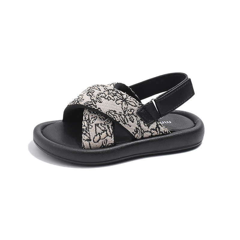 2025 ฤดูร้อนเด็กใหม่รองเท้าแตะสําหรับสาวแฟชั่นสไตล์เกาหลีด้านล่างนุ่มกันลื่นอเนกประสงค์รองเท้าชายหาดเปิดนิ้วเท้าเก๋ - รูปที่ 4