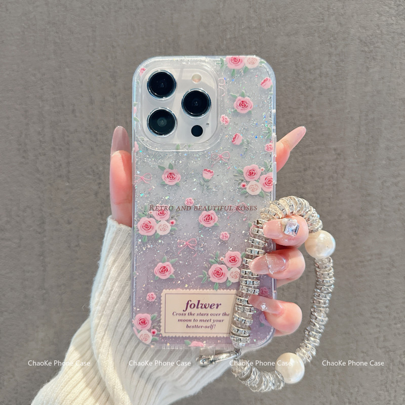 สำหรับ เคสไอโฟน11 ไอโฟน 13 ไอโฟน 16 pro max ไอโฟน15 ไอโฟน16 ไอโฟน 12 เคสโทรศัพท์กลิตเตอร์ใส GTSF022