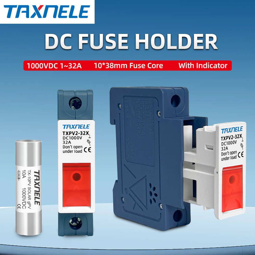 พลังงานแสงอาทิตย์ DC ฟิวส์ 1000V PV Photovoltac 10A 15A 20A 25A 30A DC ฟิวส์สั้นป้องกันวงจร gpV