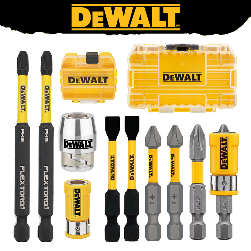 Dewalt Original PH2/PH3/SL8 Bits DWASLVMF2 DWA2PH2SL หกเหลี่ยมแหวนแม่เหล็กขนาดกลางขนาดเล็กชุดกล่องเค
