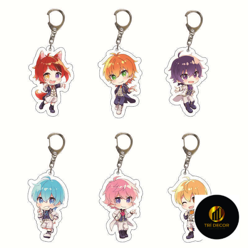 Shinaka Junping Kram Comic พวงกุญแจอะคริลิคน่ารัก