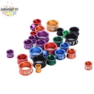 Joliann0 10 ชิ้นอลูมิเนียมนกแก้วขาแหวน Pigeon แหวนเท้านก Par…