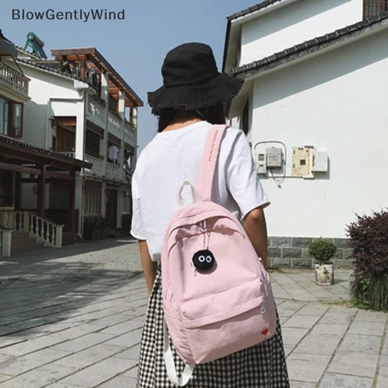 Blowgentlywind พวงกุญแจตุ๊กตา Briquettes ตุ๊กตากระเป๋านักเรียนจี้น่ารัก Hairball พวงกุญแจเสื้อผ้าอุปกรณ์เสริมแขวน BGW