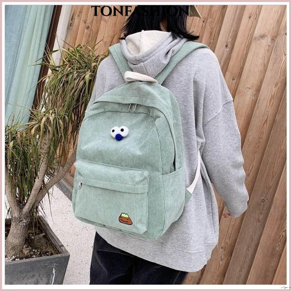 Tonfashion กระเป๋าเป้สะพายหลัง สไตล์ศิลปะ สําหรับนักเรียน
