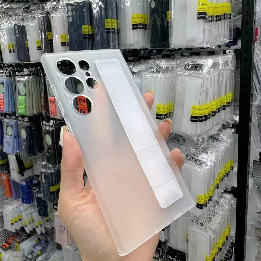 Samsung S25 Ultra S24/S23 Ultra Soft สายรัดข้อมือ Micro Matte Hard Case สําหรับ Samsung S24 Plus Galaxy S23 Ultra S23 + ฝาครอบกันกระแทก