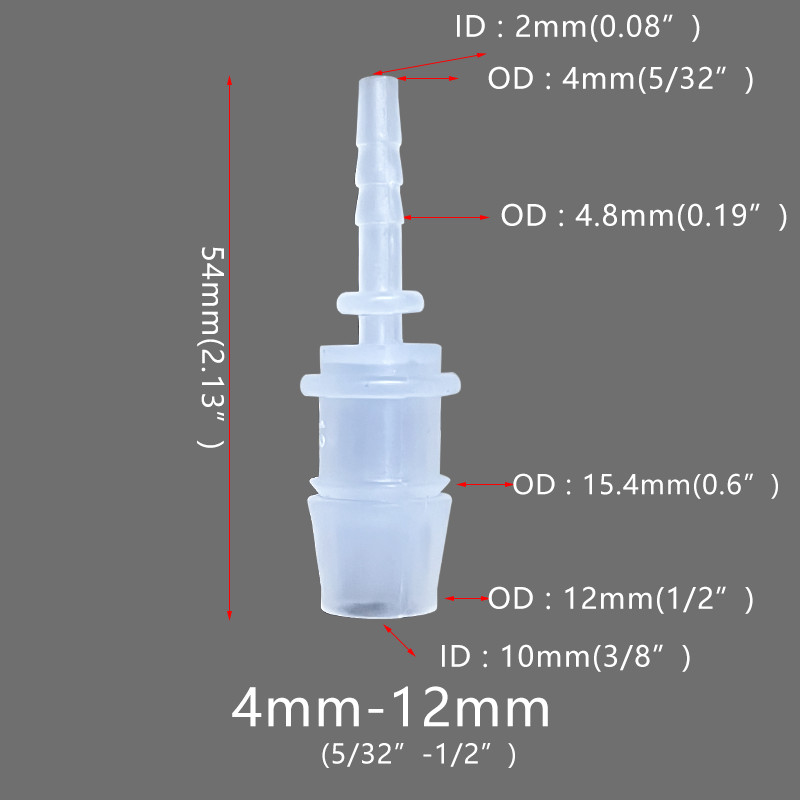 อะแดปเตอร์ข้อต่อท่อน้ํา พลาสติก ยืดหยุ่น สําหรับซ่อมแซมตู้ปลา 5 ชิ้น - รูปที่ 3