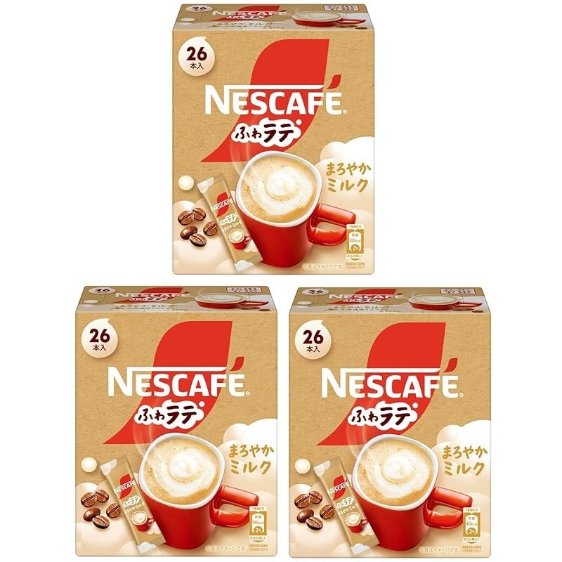 Nescafe Excella Stick ลาเต้ 26 ชิ้น x 3 กล่อง【กาแฟแท่ง】
