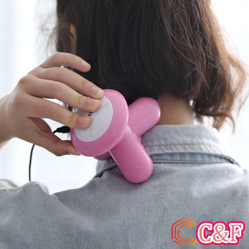 C&F ที่นวด 3 ขา ที่นวด นวดคอ บ่า ไหล่ หลัง ขนาดเล็ก Three Legged Mini Massager