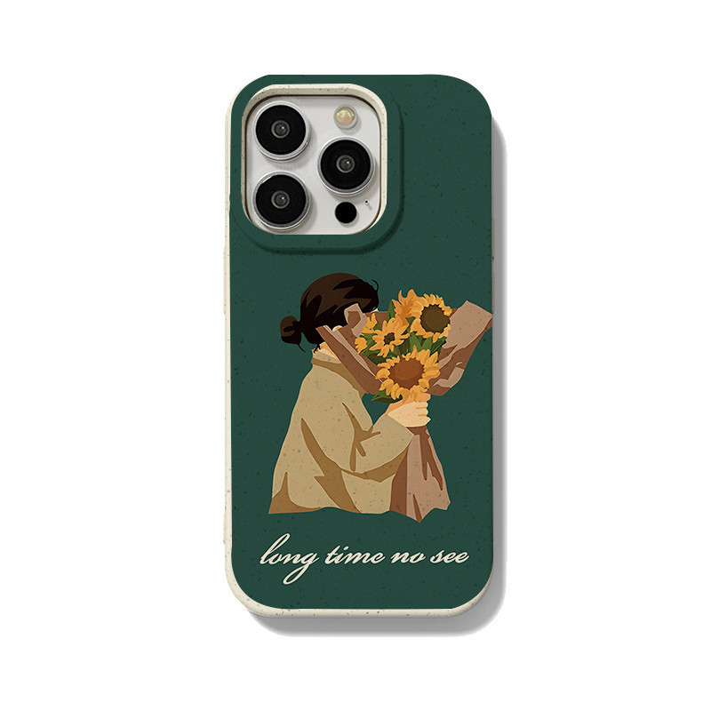 สำหรับ iPhone 11 13 For เคสไอโฟน14 15 12 Pro Max X XR XS MAX 6 7 8 14 15 Plus 12 13 MINI คู่รักซีรีส์ Sunflower รุ่น เคส ราคา ถูกที่สุด ดีลบีเคเค แกลเลอรีภาพที่ 8