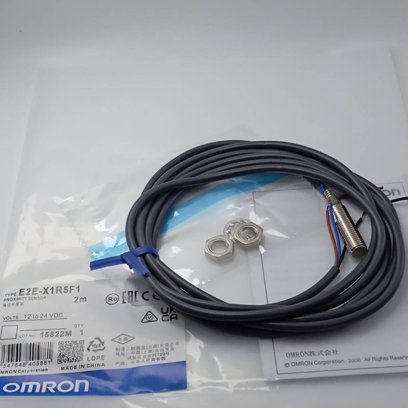 E2E-X1R5E1-Z E2E-X1R5E1-Z sensor เซ็นเซอร์ จับโลหะ 3สาย ชนิดNPN-NO Size 8 มิล หัวมิด 12-24V