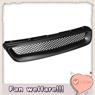 กระจังหน้ารถยนต์ ABS สีดํา สําหรับ Honda Civic EK CX DX EX H…