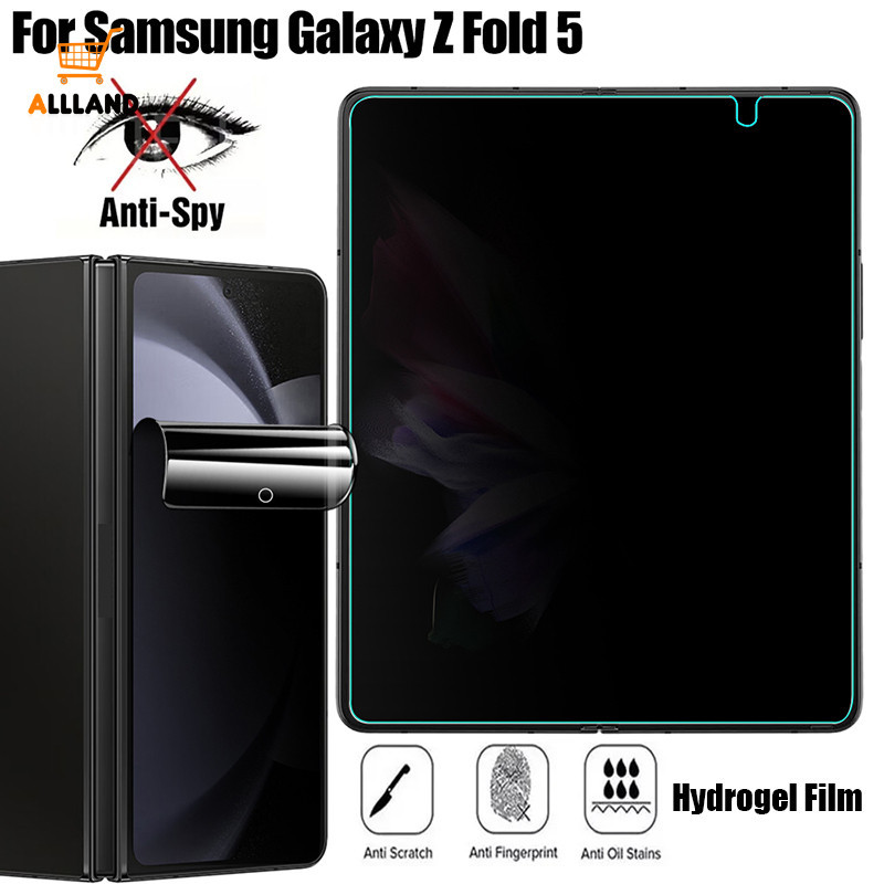 สําหรับ Samsung Galaxy Z Fold 5 โทรศัพท์ ป้องกันการแอบมอง ฟิล์มไฮโดรเจล ด้านใน ด้านนอก หน้าจอ HD ป้องกันรอยขีดข่วน ฟิล์มป้องกันลายนิ้วมือ