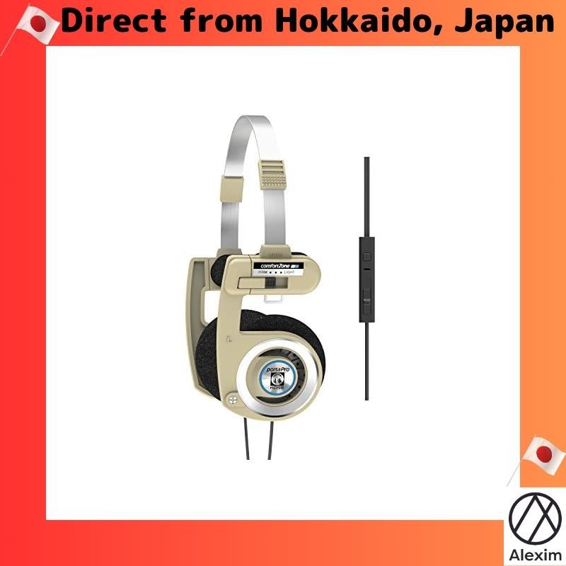 [ส่งตรงจากญี่ปุ่น] Koss Porta Pro หูฟังอินเอียร์ แบบมีสาย 3.5 มม. พร้อมไมโครโฟน ควบคุมระดับเสียง และกระเป๋าเก็บ
