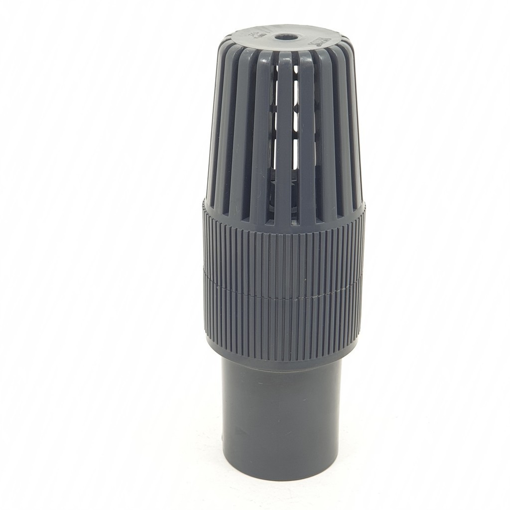 pw639shop VAVO ฟุตวาล์วพีวีซี 1 1/2  สีเทา