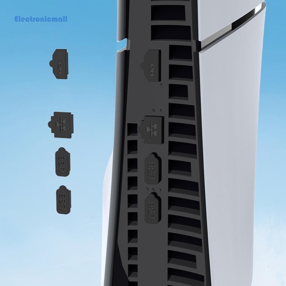 [ElectronicMall01.th] ชุดปลั๊กตาข่ายซิลิโคน กันฝุ่น สําหรับ PS5 Playstation 5 Slim Optical Digital Ver Console