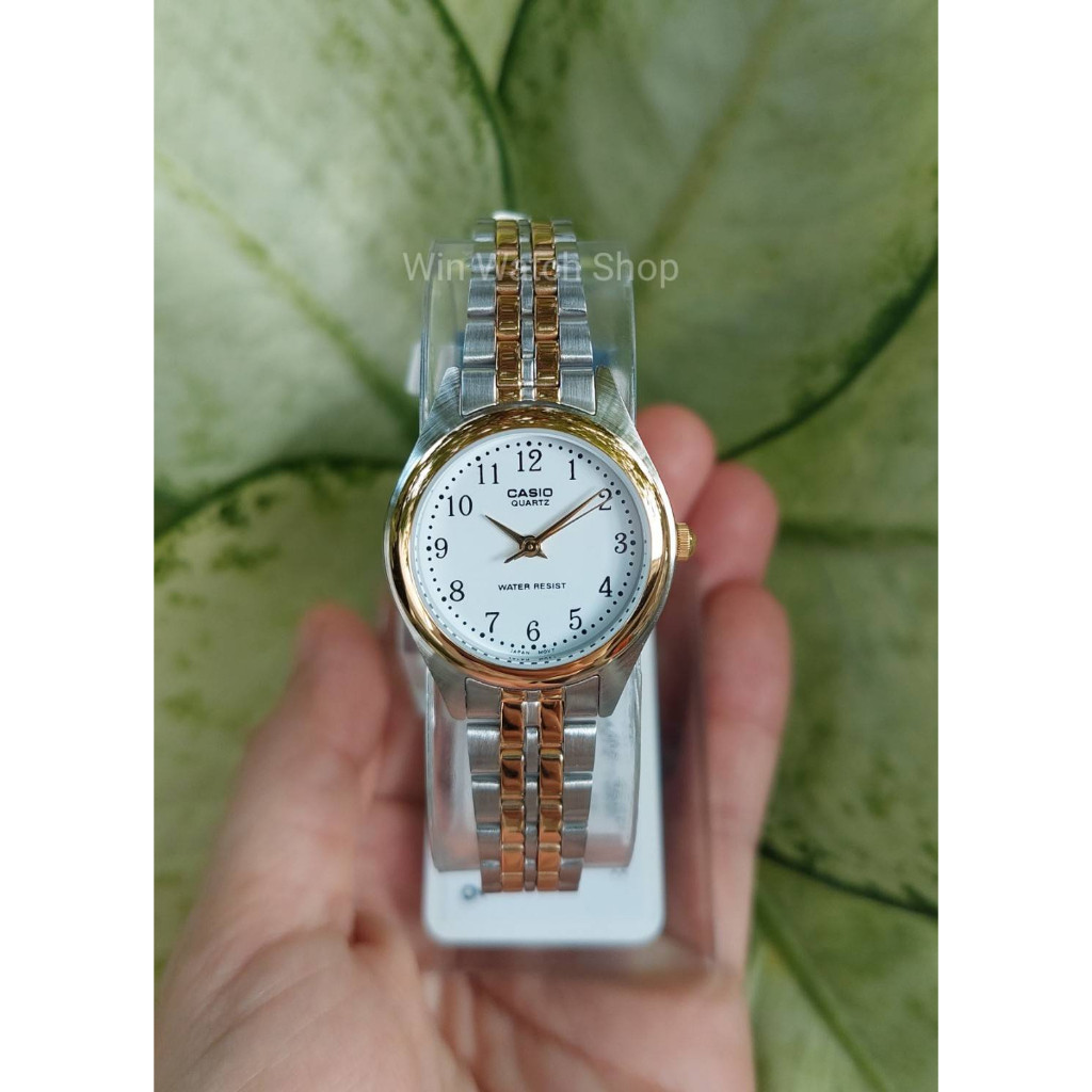 นาฬิกาดิจิตอล นาฬิกา Casioแท้ รุ่น LTP-1129G-7B  นาฬิกาข้อมือผู้หญิง สายสแตนเลส สองกษัตริย์  - มั่นใจ