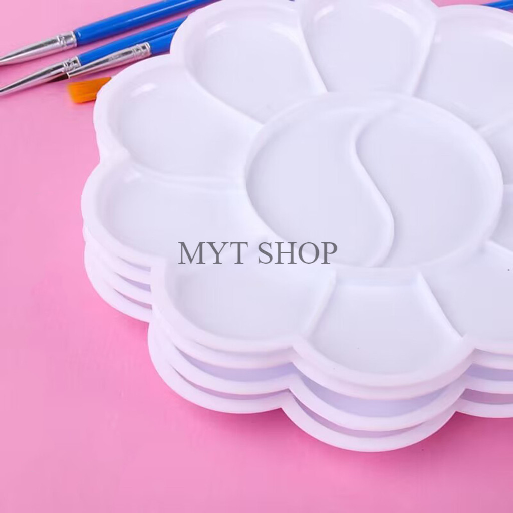 ถาดสีน้ํามัน พลาสติก จานสีน้ำ 3 แบบ 10 18 26 ช่อง อุปกรณ์การเรียน ใช้กับสีได้ทุกชนิด - รูปที่ 3