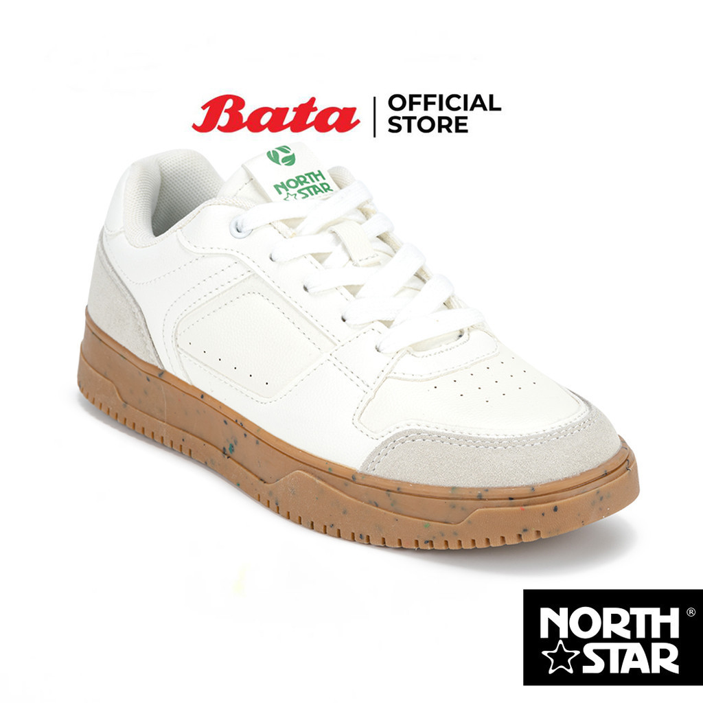 Bata บาจา by North Star รองเท้าผ้าใบสนีคเกอร์แฟชั่น แบบผูกเชือก ดีไซน์เท่ห์ สำหรับผู้หญิง สีฟ้า  5209116 สีขาว 5201116