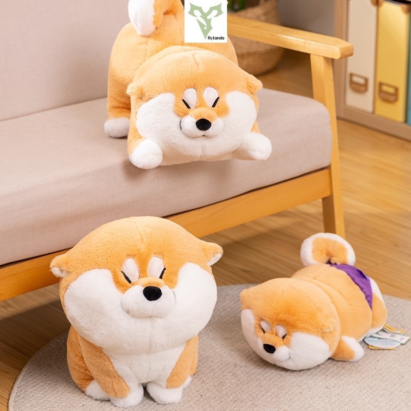 【จัดส่งรวดเร็ว】หมอนตุ๊กตานุ่ม รูปการ์ตูนสัตว์ชิบะน่ารัก ของเล่นสําหรับเด็ก