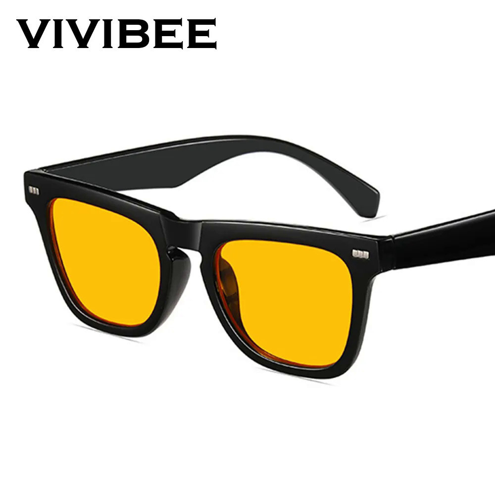 Square Blue Light Blocking Glasses Men Gaming Orange UV400 Lens Office Women Matte Black Goggles 2024 Trending