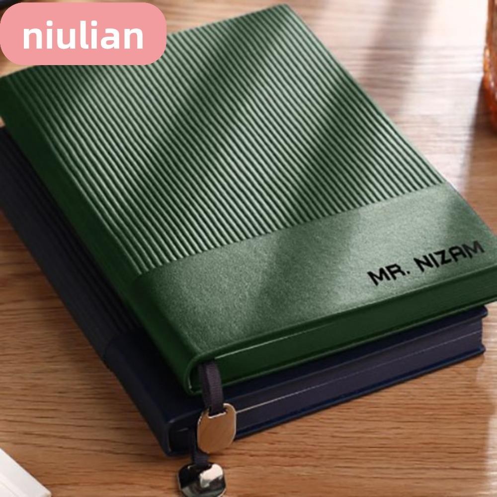 Niulian สมุดโน้ตไดอารี่ หนัง PU ขนาด A5 แบบหนา ไม่แตกง่าย