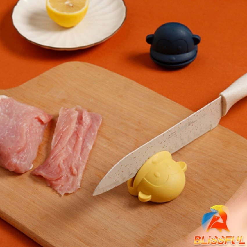 B.F หินลับมีด มินิ หน้าการ์ตูน หินลับมีดทำครัว ลับคมกรรไกรได้ Cartoon whetstone
