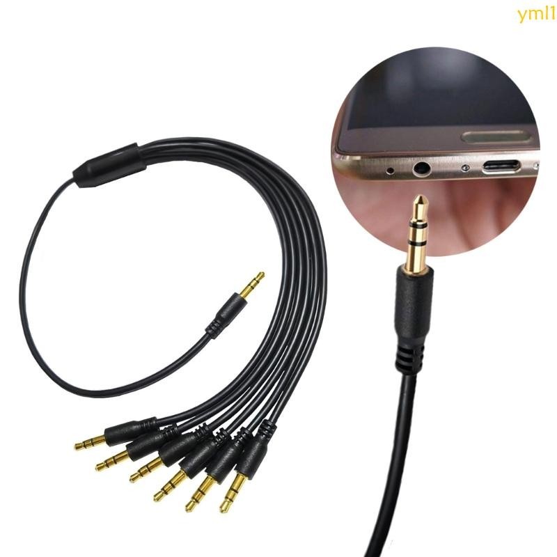 Yml1 สายเคเบิลแยก Aux 3 5 มม. ตัวผู้ เป็นตัวผู้ 3 5 มม. 0 5 1 เมตร สําหรับหูฟัง