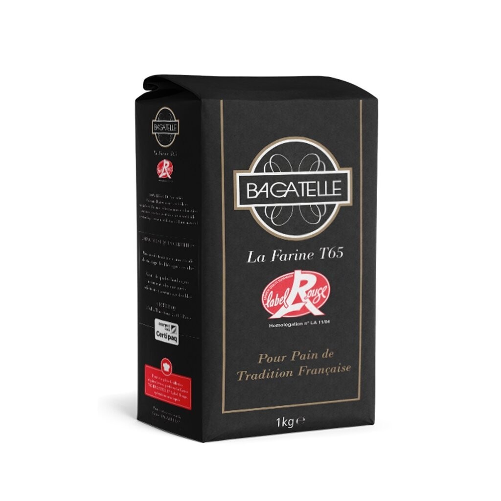 Bagatelle T65 LABEL ROUGE FLOUR 1KG แป้งฝรั่งเศสสำหรับขนมปังเปลือกแข็ง (01-7332)