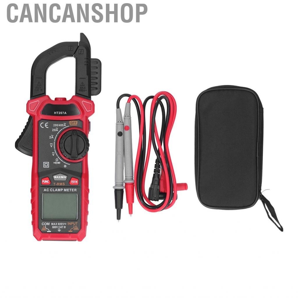 Cancanshop Digital Clamp Meter  VFD and LoZ Mode AC DC Voltage Tester LED Flashlight Non Contact for Household Detection