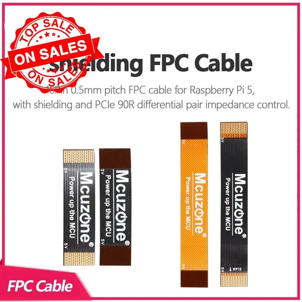 Waveshare สายเคเบิลยืดหยุ่น CSI FPC สําหรับ Raspberry Pi 5 22Pin To 15Pin 200 300 800 มม. T8X4