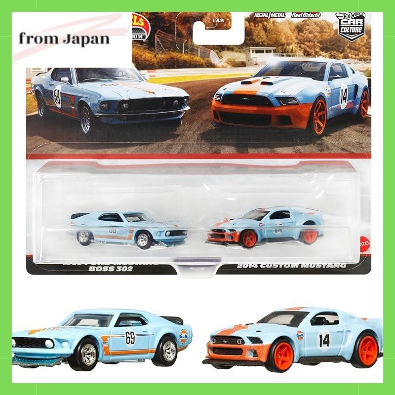 Hot Wheels Premium 2 Pack 1969 Ford Mustang BOSS 302 / 2014 Custom Mustang [3yrs~] HKF58
