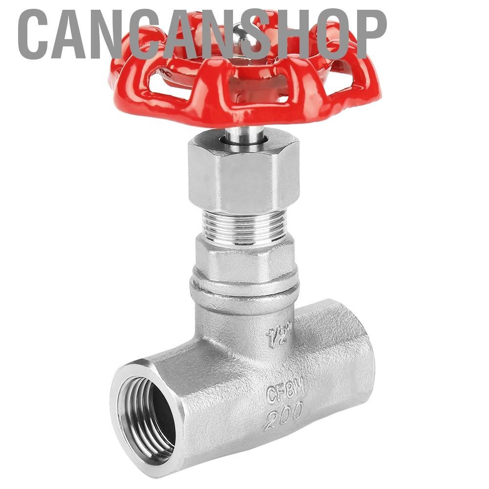 Cancanshop DN15 BSPP G1 / 2 Stainless Steel Gate Valve Water Oil Gas For Pipe Tap