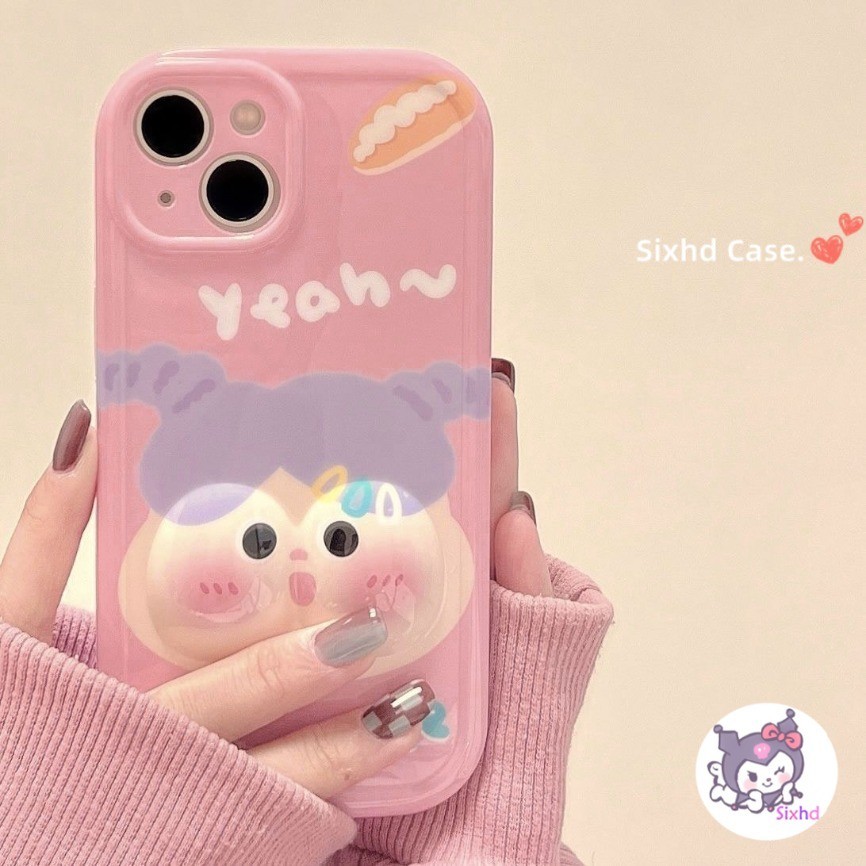 เคสโทรศัพท์มือถือแบบนิ่ม กันกระแทก ลาย GIirl น่ารัก 3D สําหรับ IPhone 15 14 13 12 11 Pro Max SE2020 X Xr Xs Max 8 7 6 6s Plus