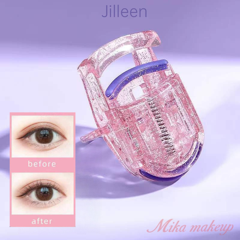 Jilleen ที่ดัดขนตา แบบใส ขนาดเล็ก แบบพกพา ติดทนนาน