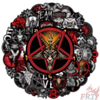 ❉ Satan Series 01 Classical Black Stickers ❉ 50Pcs/Set DIY Fashion Waterproof Doodle Decals Stickers
