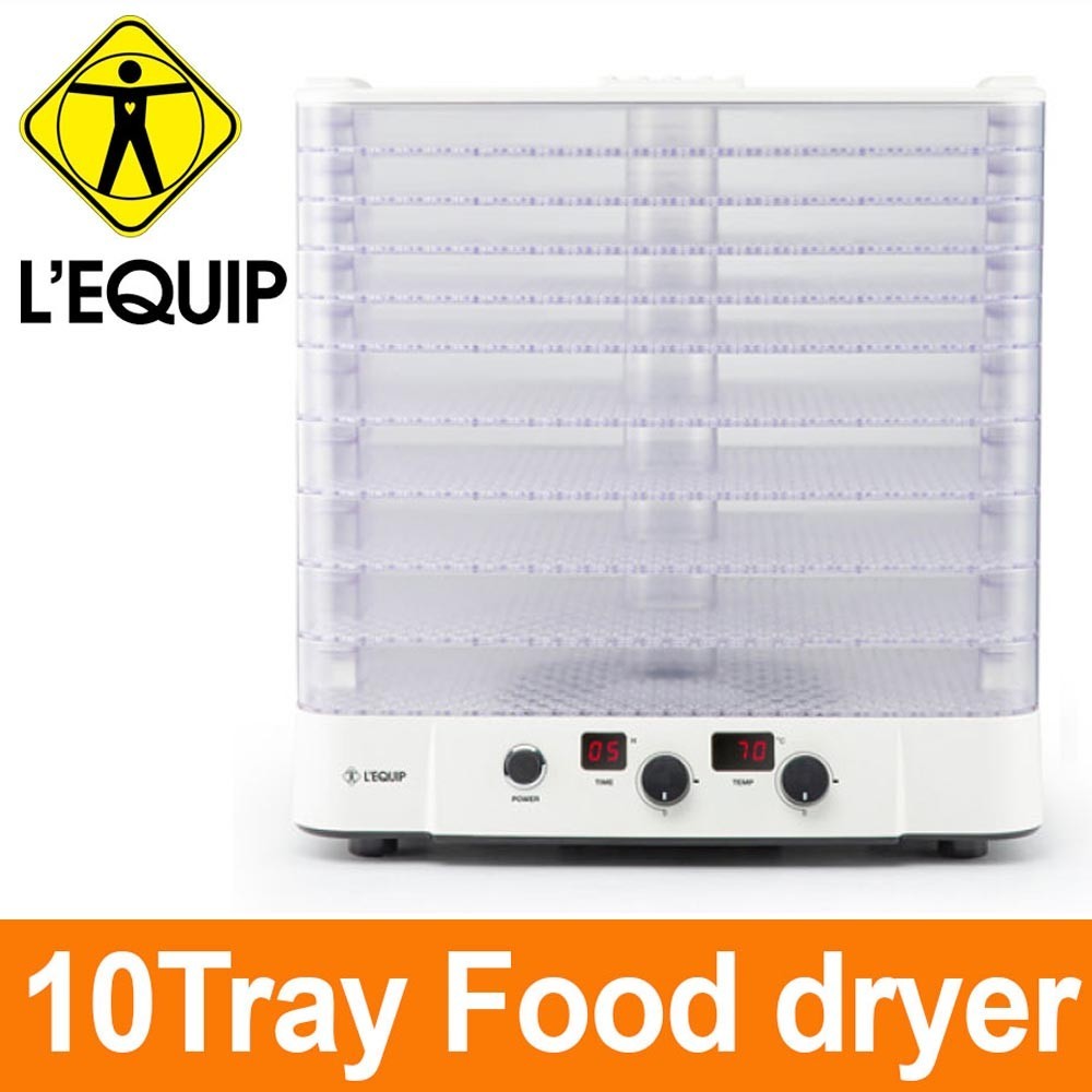 Lequip Korea LD-109T55W Kitchen Tool Food Dehydrator Warmer Transparent 10 Tray