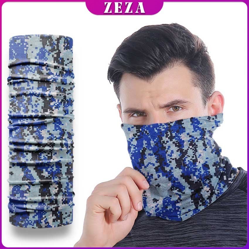 ZEZA ผ้าบัฟกันฝุ่น โพกหัว ผ้าปิดหน้า กันแดด เลือกลายได้ แดด UV  Magic turban - รูปที่ 4