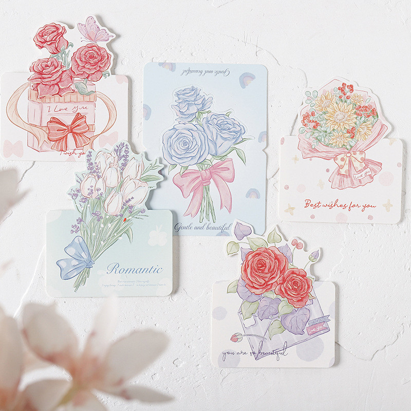 (แบบ F) การ์ดอวยพร วันเกิด วันครบรอบ ปีใหม่ วาเลนไทน์ ปัจฉิม เทศกาล การ์ดสำหรับร้านเค้กร้านดอกไม้ การ์ดอวยพรราคาถูก