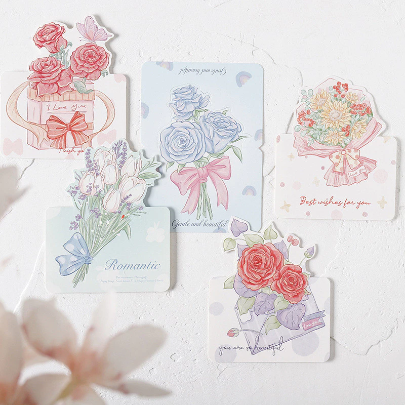(แบบ F) การ์ดอวยพร วันเกิด วันครบรอบ ปีใหม่ วาเลนไทน์ ปัจฉิม เทศกาล การ์ดสำหรับร้านเค้กร้านดอกไม้ การ์ดอวยพรราคาถูก