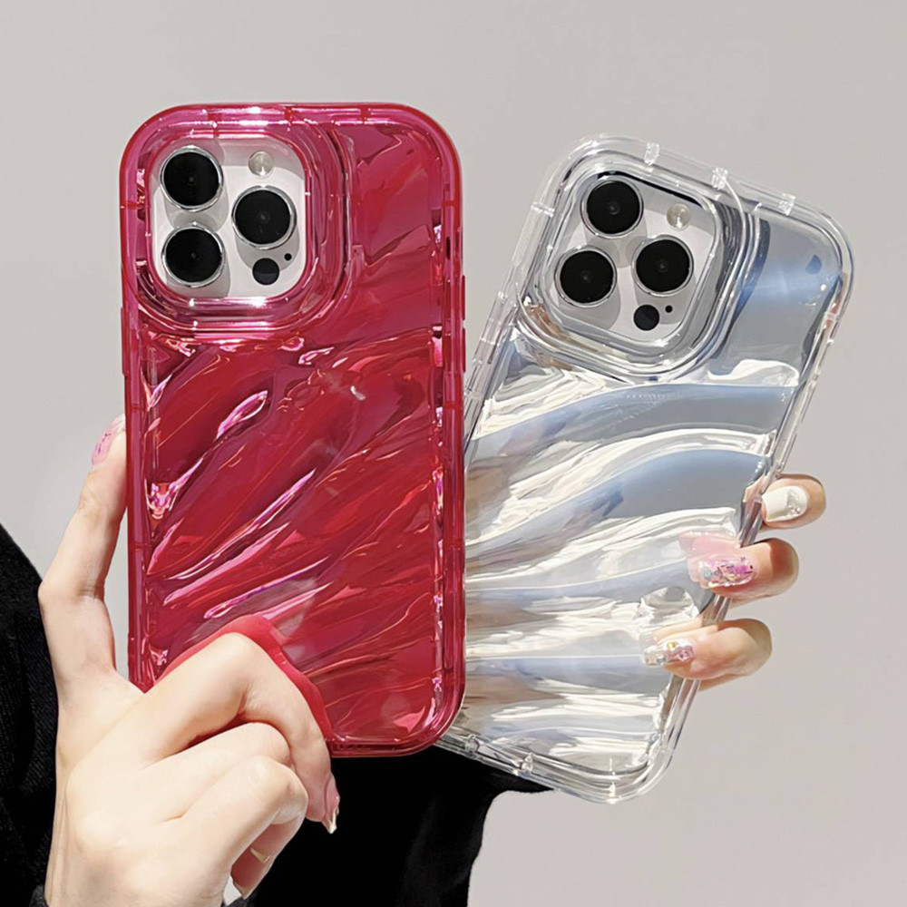 เคสโทรศัพท์ TPU แบบใสด้วยเลเซอร์สำหรับ for iPhone 15 Pro 11 14 12 13 Pro Max XS XR 7 8 Plus X 6 6s SE 2020 ฝาหลังนุ่ม