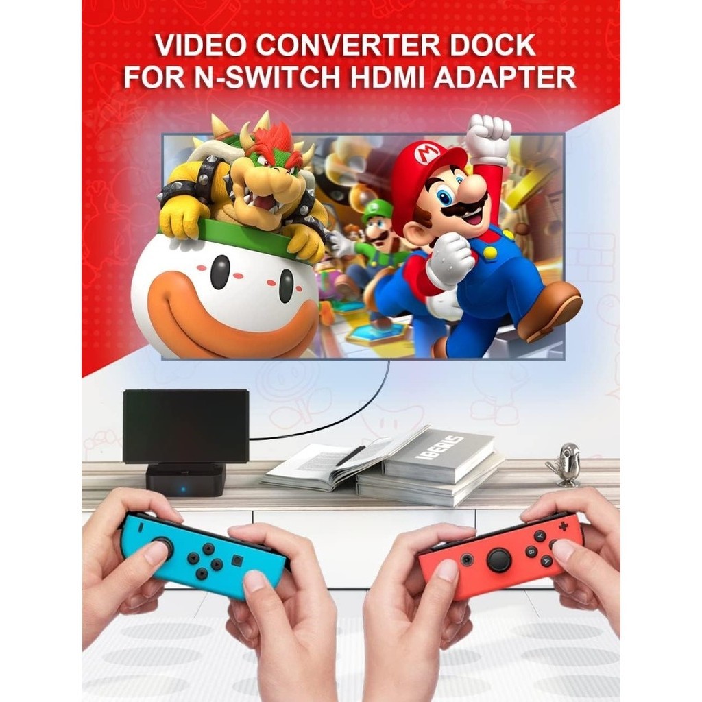 Suprcl 3 in 1 แท่นชาร์จ USB C เข้าได้กับ Nintendo Switch TV Dock OLED USB C เป็น HDMI HD 4K 1080P USB C 15V และ USB 3.0 พอร์ตขาตั้ง
