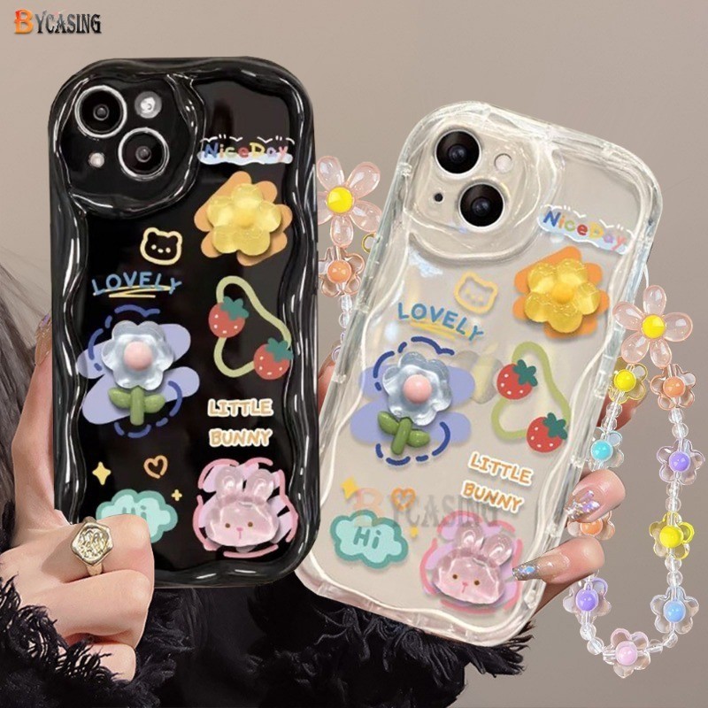 สําหรับrealmeหมายเหตุ60 Note50 C65 C63 C51 C55 C53 C35 C30s C67 Realme11 10 9i 6i 5 C31 C11 2021 7i C21Y C33 C12 C17 C2น่ารักการ์ตูนสร้อยข้อมือดอกไม้นุ่มตุ๊กตา