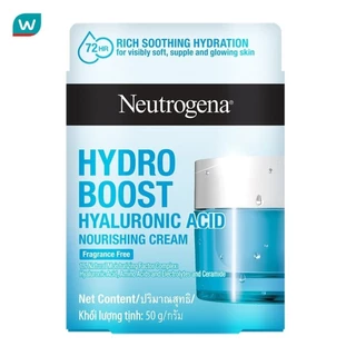 Neutrogena นูโทรจีนา ไฮโดร บูสท์ ไฮยาลูโรนิค แอซิด นูริชซิ่ง ครีม 50 กรัม ผิวนุ่มเด้ง อิ่มน้ำ