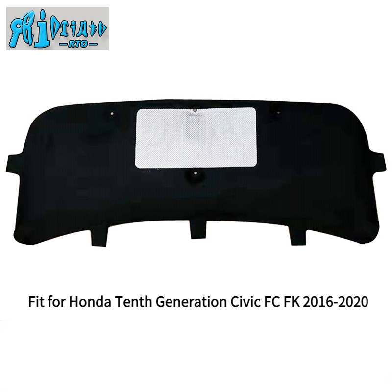 Rto แผ่นผ้าฝ้ายฉนวนกันความร้อน กันเสียง สําหรับ Honda Tenth Generation Civic FC FK 2016-2020