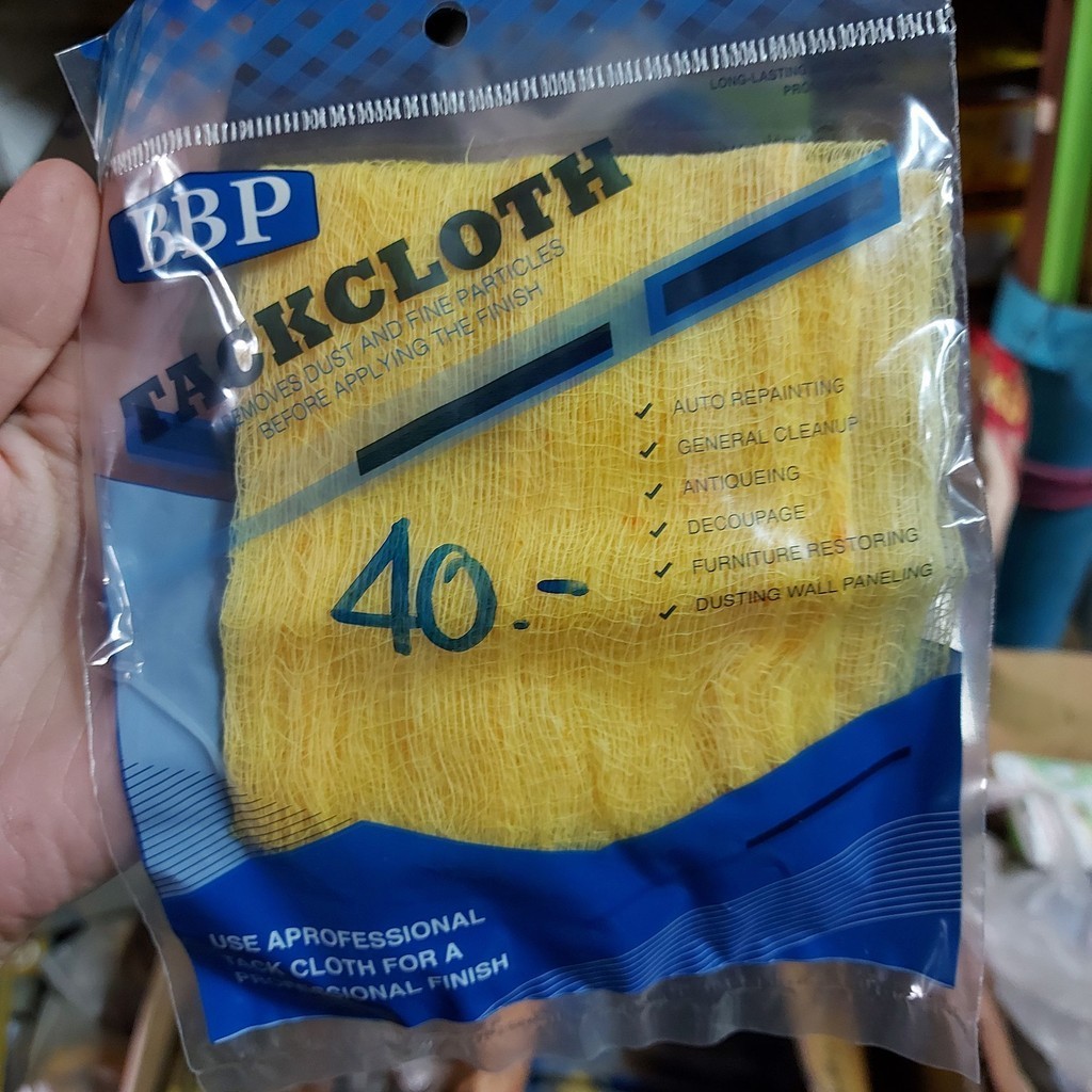 BBP ผ้าเหนียว สำหรับเช็ดดึงฝุ่นและสิ่งสกปรกตอนทำสี Tackcloth ทำความสะอาดพื้นผิว ผ้าเหนียวพ่นสี ผ้าทำ