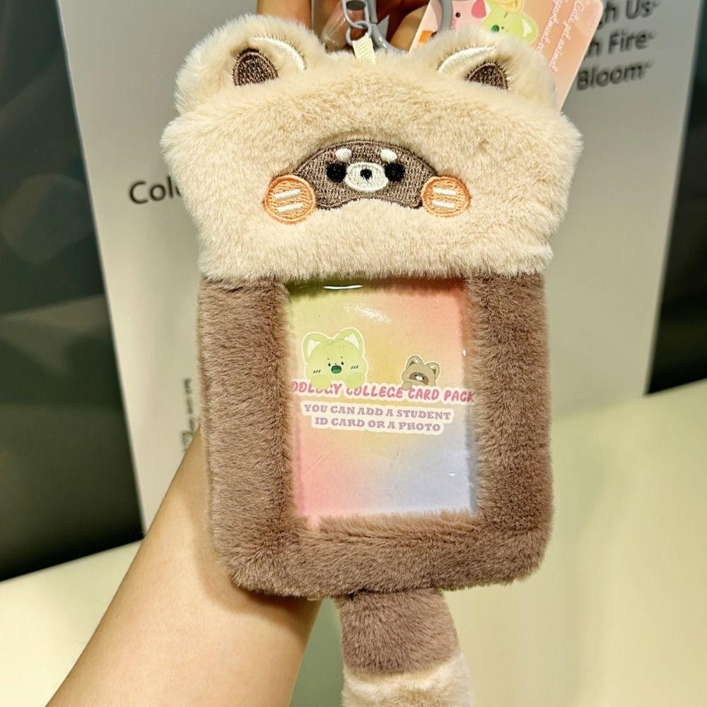 Fashionhubz ที่ใส่โฟโต้การ์ด การ์ตูนสัตว์ ไอดอล มายเมโลดี้ เกาหลี ตุ๊กตาโฟโต้การ์ด ที่ใส่บัตรรถบัส น่ารัก HANGYODON สไตล์เกาหลี สําหรับผู้หญิง