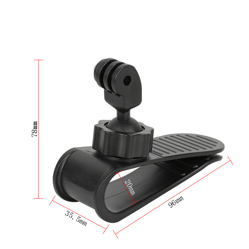 เมาท์ยึดที่บังแดดรถยนต์ พร้อมอะแดปเตอร์กล้องแอคชั่น 1/4 นิ้ว สําหรับ Insta360 Ace Pro 360 X3 GoPro 12 11 10 9 DJI Action 4